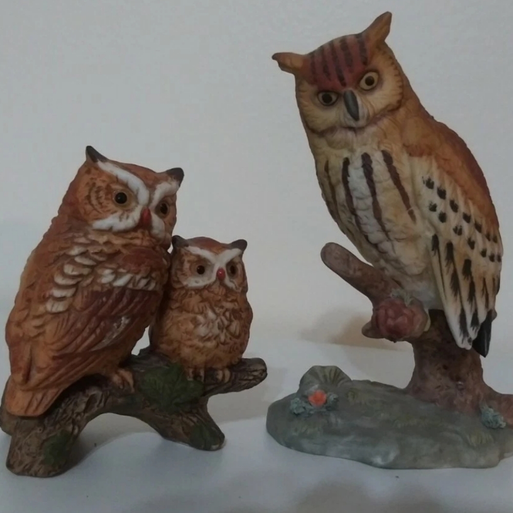 Cute Ceramic Owl Figurines